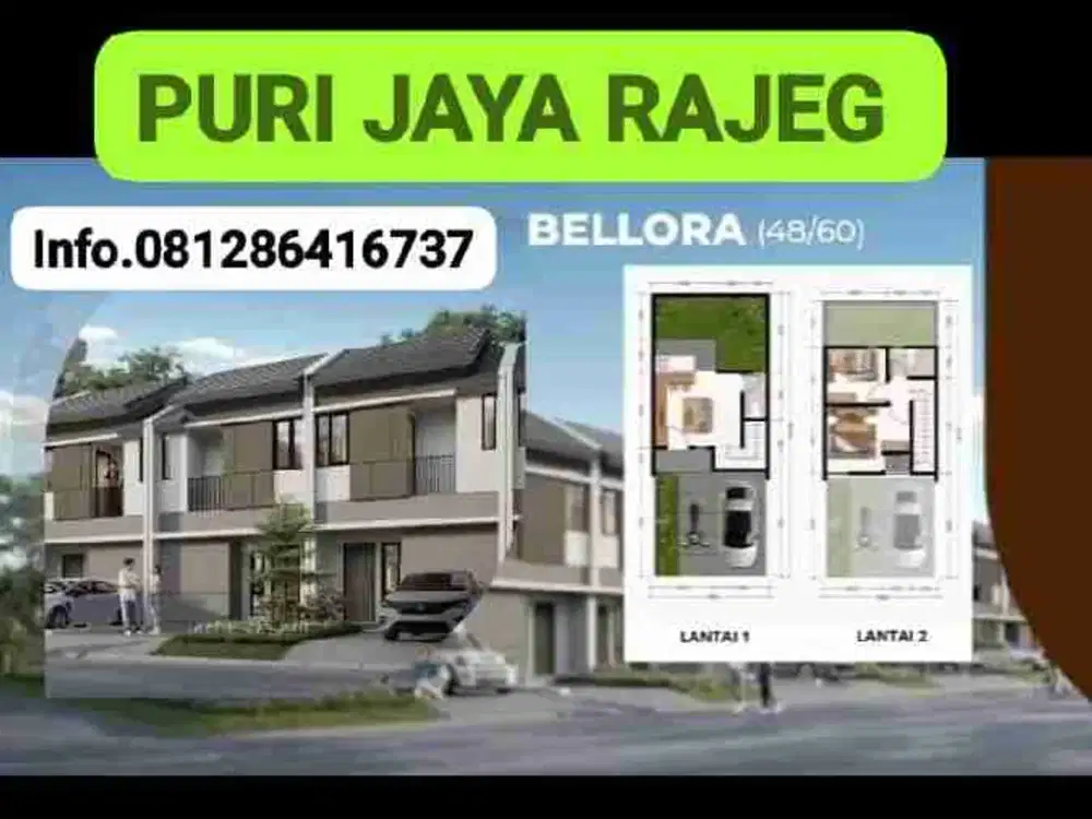 PURI JAYA RAJEG 2LANTAI 400jutaan