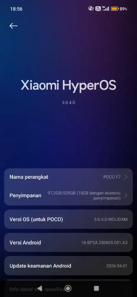 Jual/TT Poco F7 12/512