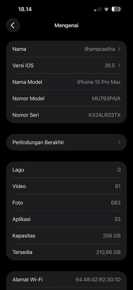 Iphone 15 Pro Max 256