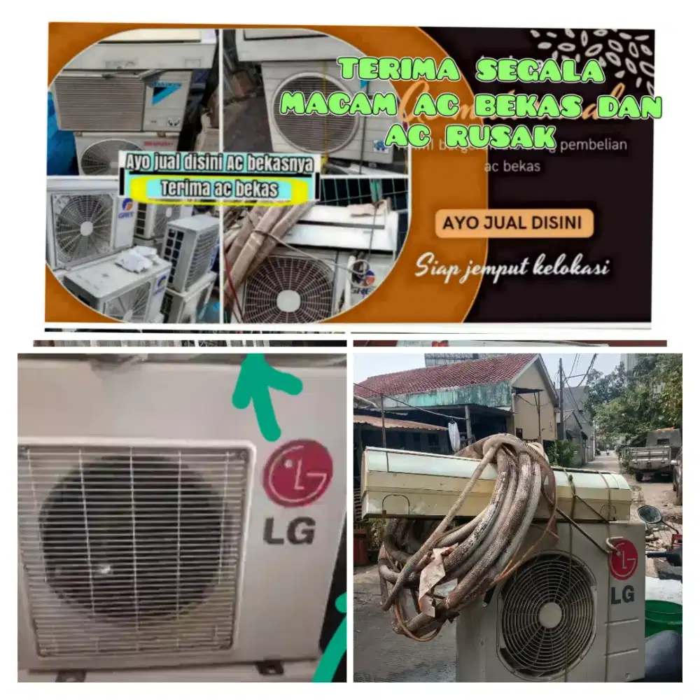 Terima ac bekas rusak
