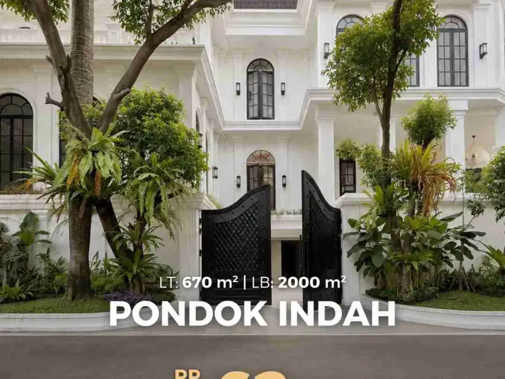 JUAL RUMAH BRAND NEW AMERICAN CLASSIC DI PONDOK INDAH
