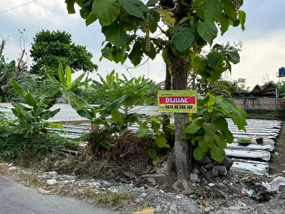 Tanah strategis tepi Jl Aspal di Jakal Km 9