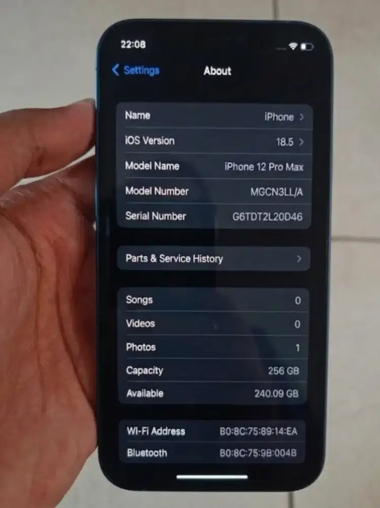 iPhone 12 pro max 256gb