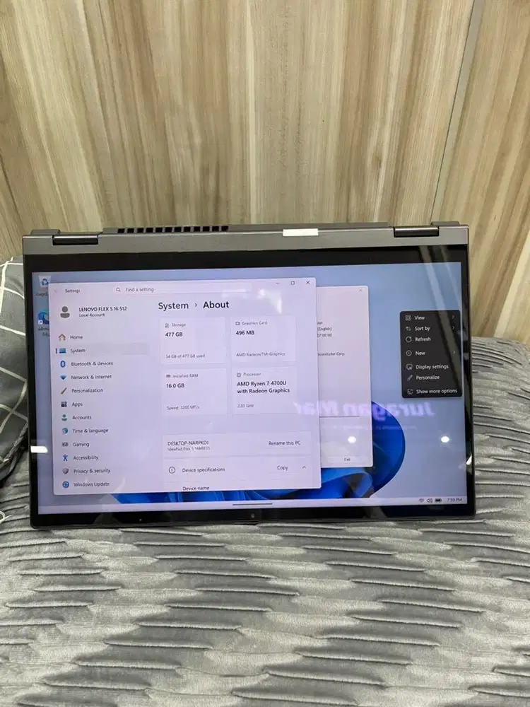 Lenovo ideapad Flex 5 14 ram 16/512GB amd ryzen 7 original touchscren