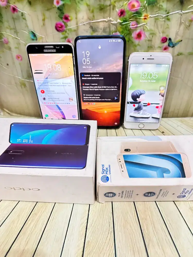 Jual bekas OPPO F11 Pro, iPhone 6 & J7 Prime -Borongan HP Normal Murah