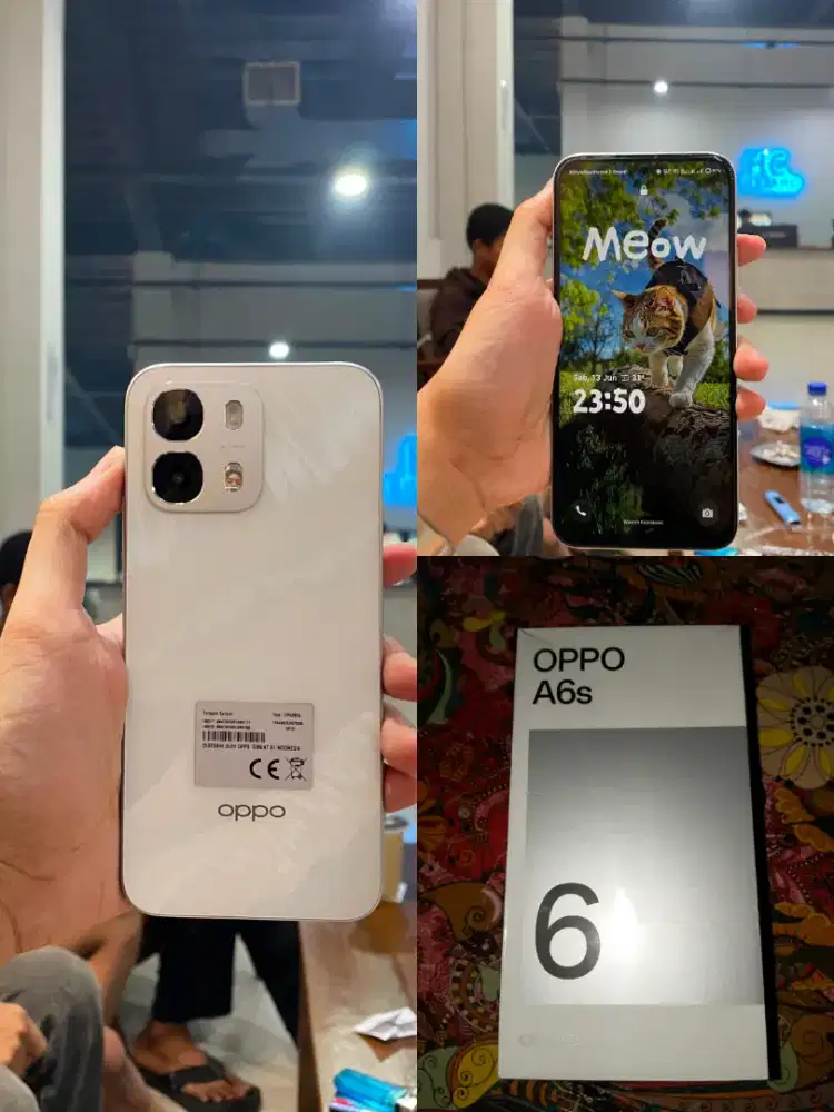 Oppo a6s ram 8+16/128 baterai 7000mh, no minus masih mulus, Fullset