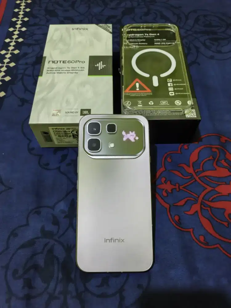 Infinix Note 60 Pro 5G RAM 12+12/256GB Fullset Garansi Aktif S/D 2027