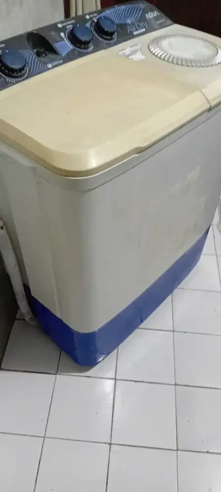 Jual mesin cuci aqua 2 tabung 8kg