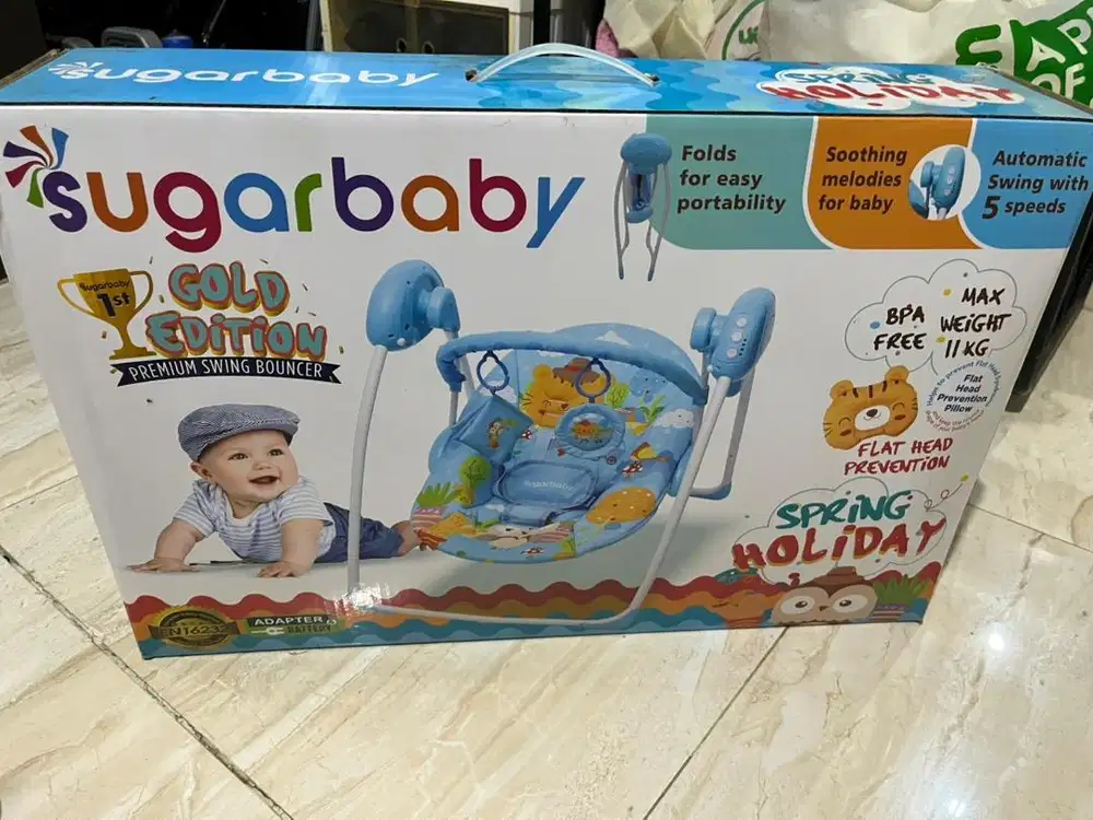 Ayunan bayi otomatis Sugar Baby gold edition Bouncer