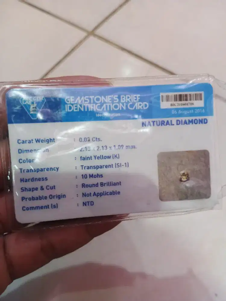 DIAMOND BERLIAN NATURAL
