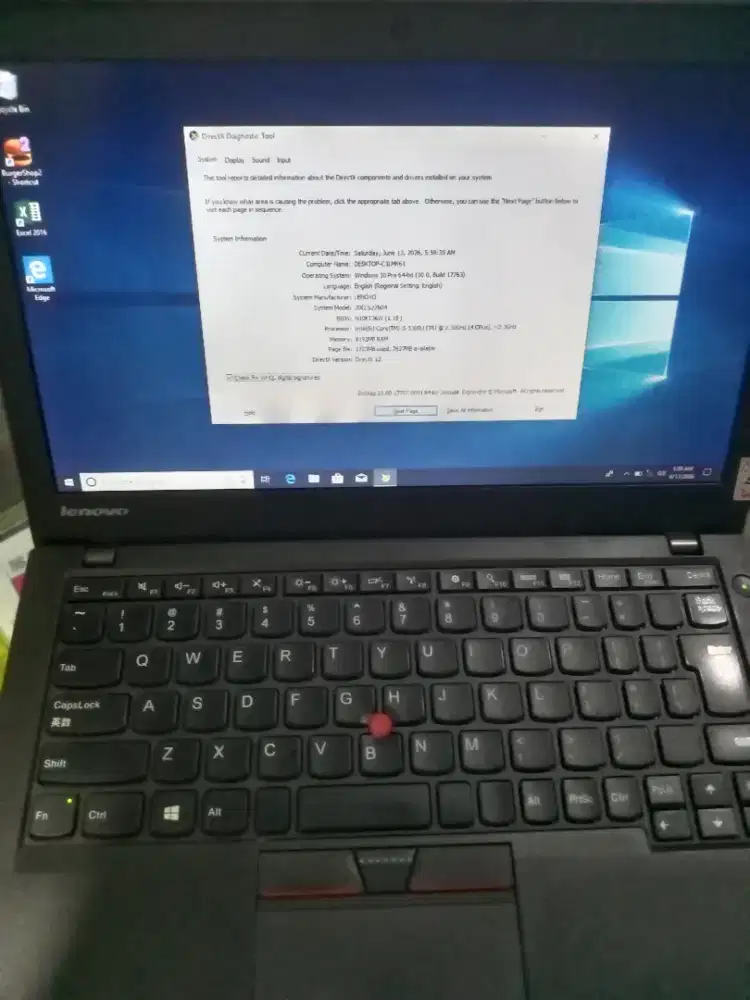 Laptop Lenovo Thinkpad x250