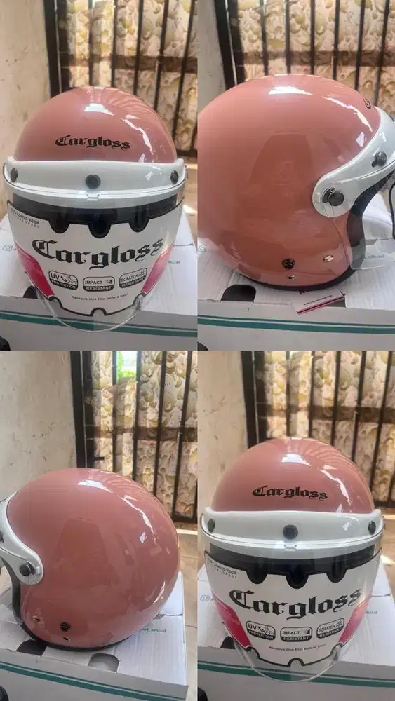 Fs helm cargloss warna dusty pink uk L brand new
