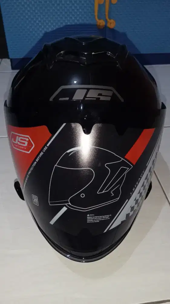 Helm Js armor Hitam Glossy