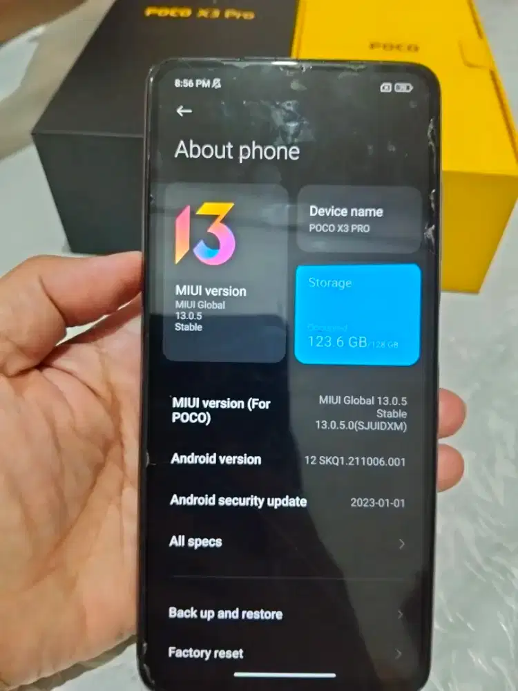 HP Poco X3 Pro warna Metal Bronze 6Gb/128gb