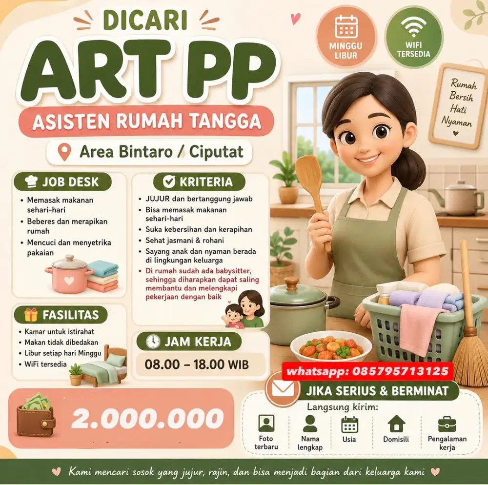 DICARI ART PP CIPUTAT / BINTARO