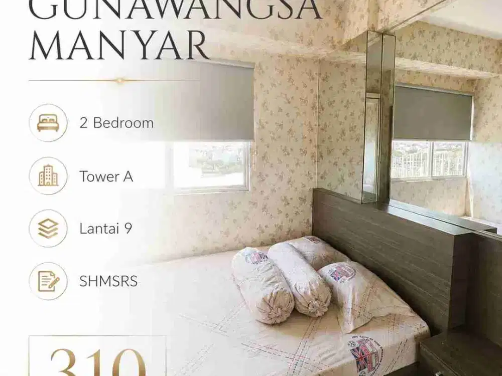 Lantai 9‼️Apartemen Gunawangsa Manyar SHMSRS