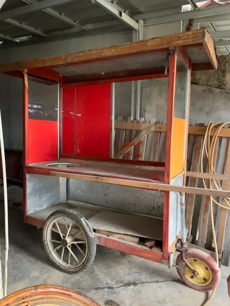 Gerobak Jualan (bisa lepas pasang atap) BISA NEGO