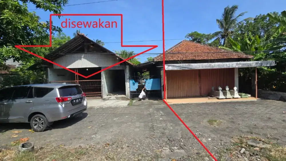 Disewakan Ruang usaha 1,8km bandara YIA dan ada rumahnya utk office