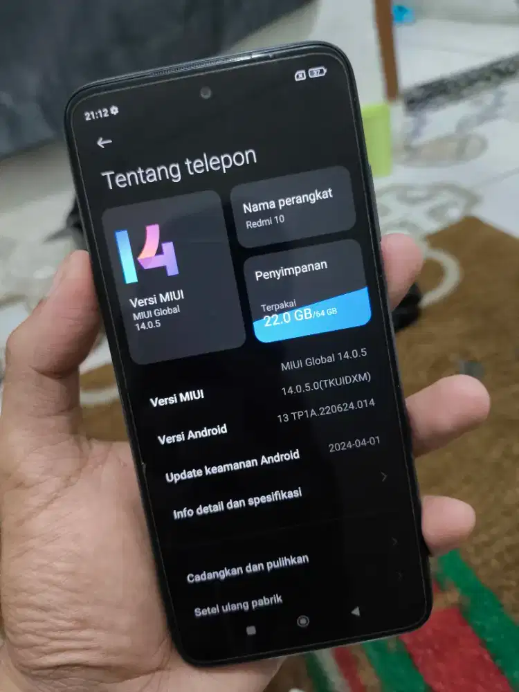 Redmi 10 ram 4/64Gb istimewa mulus no minus terbaik banget mantap jiwa