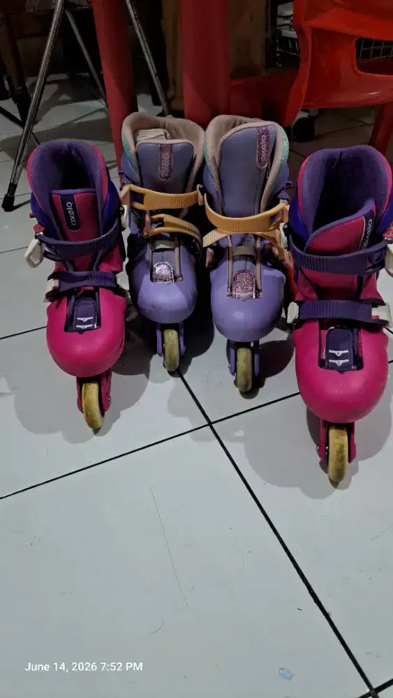 Sepatu roda oxelo anak perempuan ukuran 32 33 34