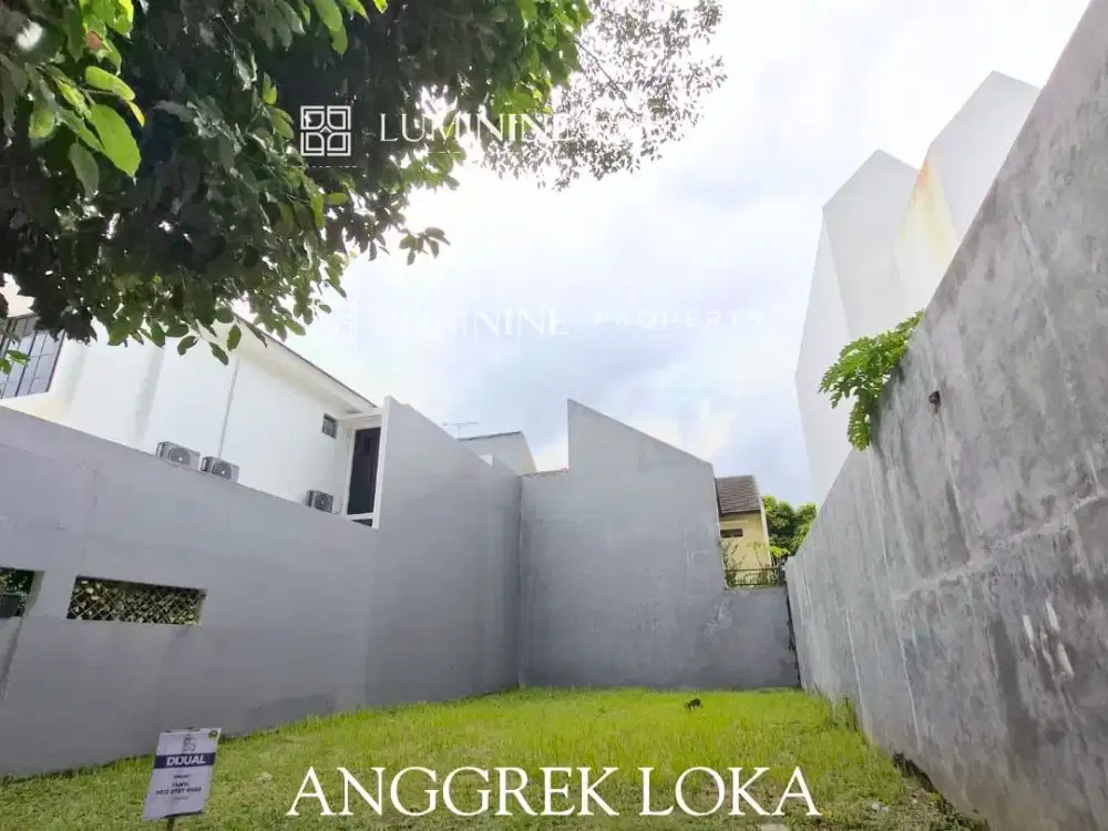 DIJUAL KAVLING SIAP BANGUN BENTUK KOTAK DI ANGGREK LOKA BSD,SUPER STRATEGIS 2 MENIT KE TOL BSD
