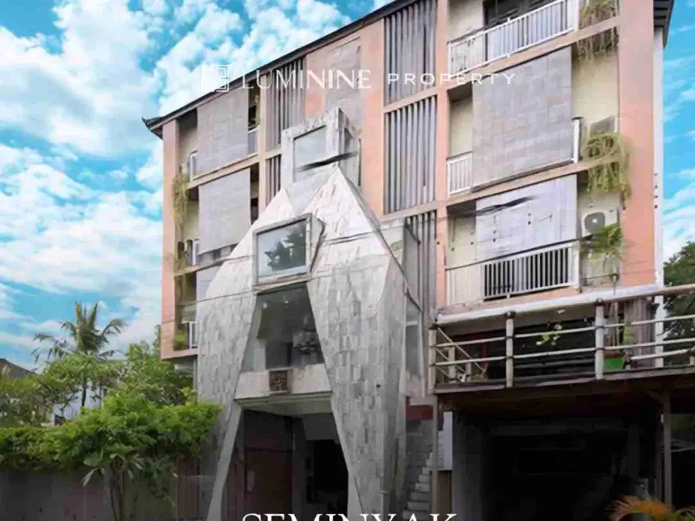 DIJUAL HOTEL AKTIF MASIH BEROPERASI,LOKASI BAGUS DAN RAMAI,STRATEGIS DI SEMYINYAK BALI