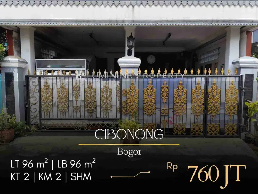 DIJUAL RUMAH SIAP HUNI NYAMAN DAN AMAN DI CIBINONG, BISA KPR