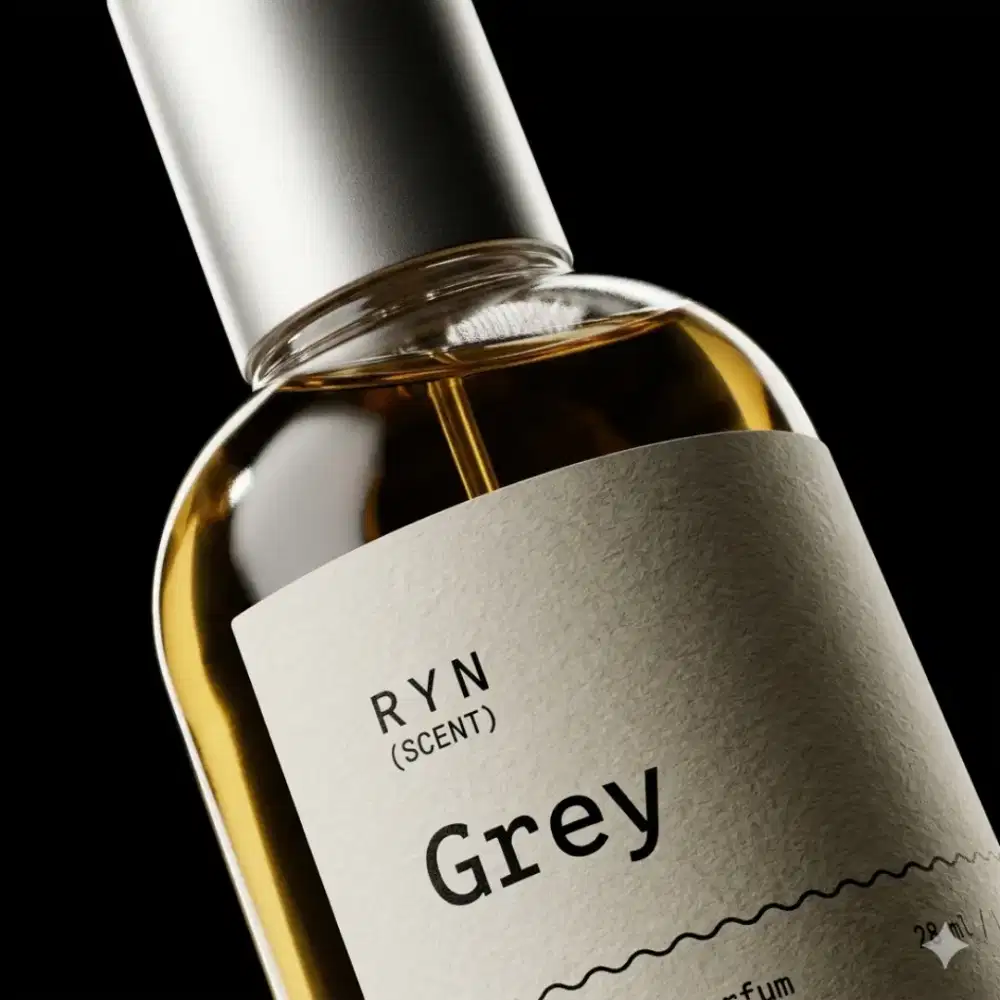 RYN SCENT Grey Extrait de Parfum 30ml | Fresh Woody Smoky | Masculine