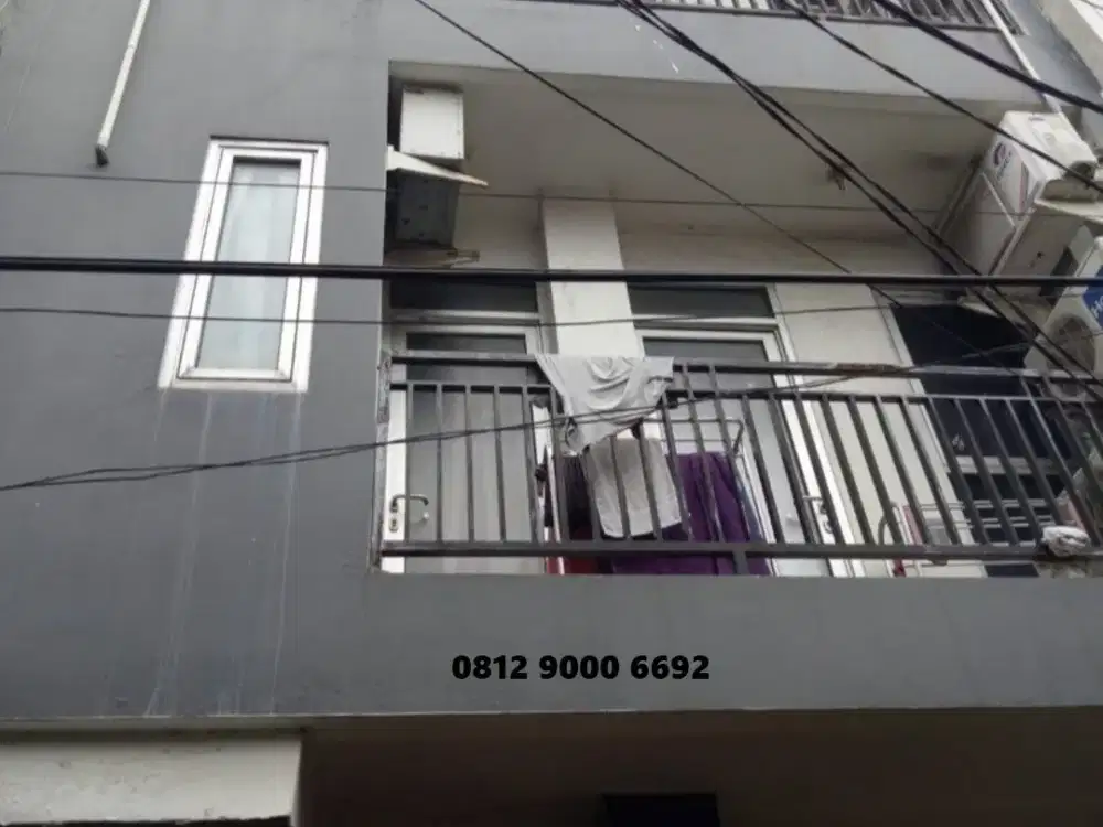 Jual Rumah kost Aktif 4 Lantai di Tanjung Duren Jakarta Barat dekat UNTAR