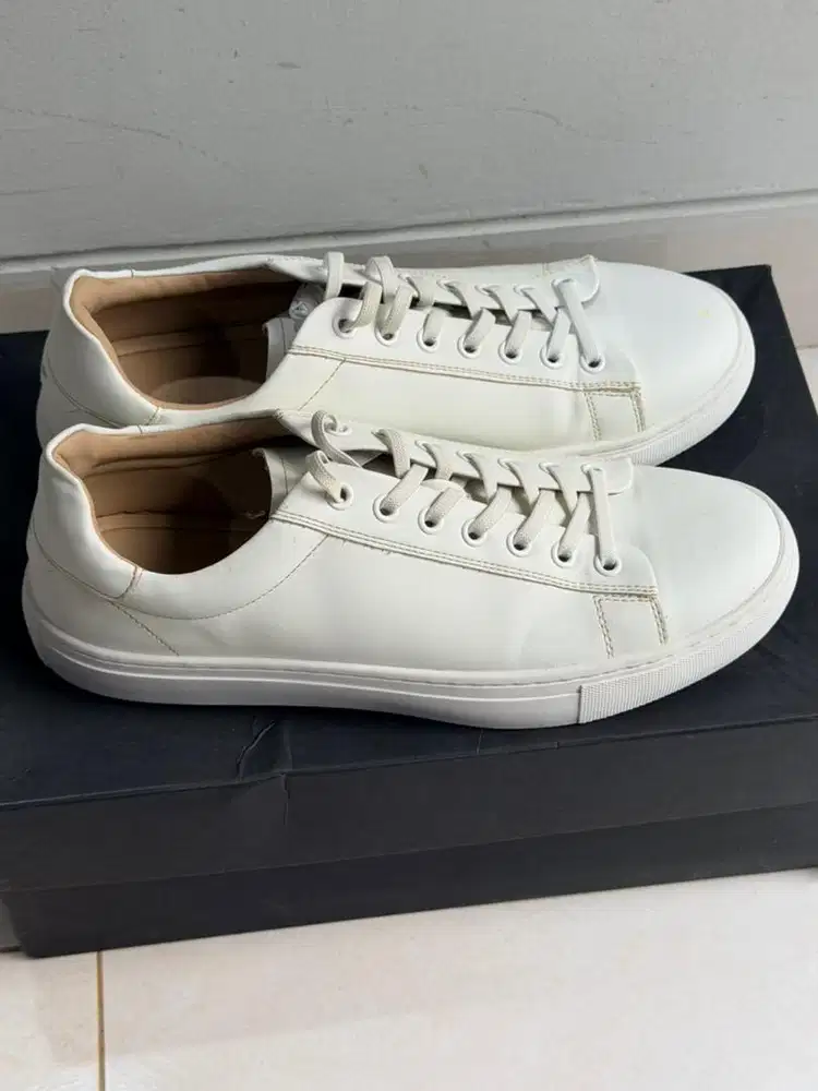 Mango Man Casual Sneakers, White, Model Mirip Brand Common Project