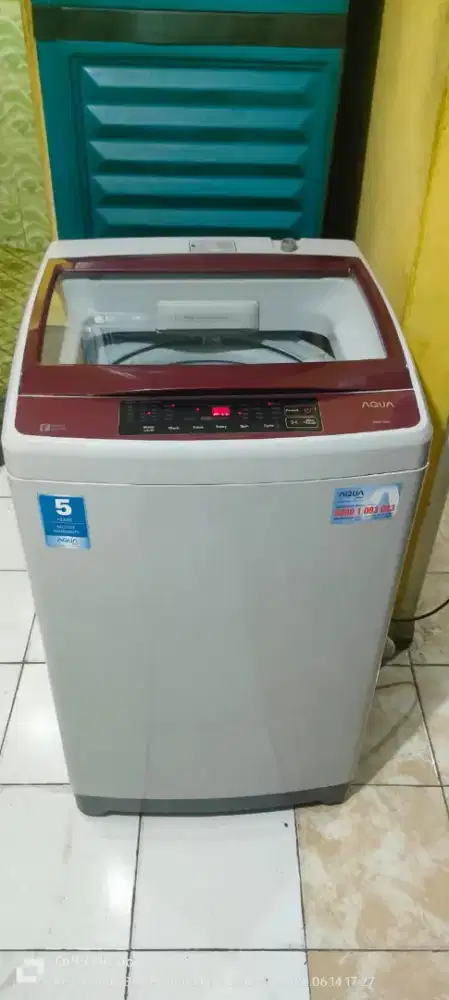 Mesin cuci 1 tabung Aqua 9 KG
