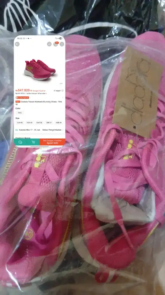 Sepatu Deodora uk 40 pink