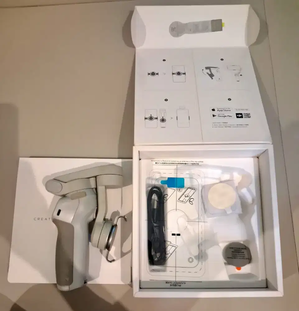 Dji Osmo Mobile 4 Kondisi Normal Batrei Awet Fullset Dusbokk Dan Cas