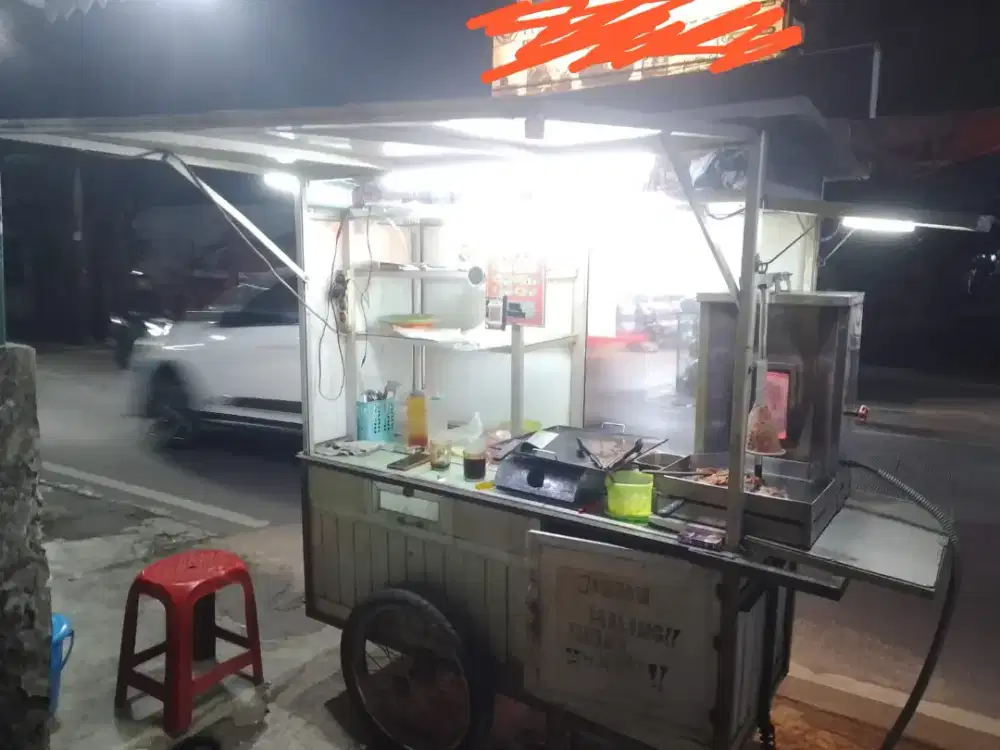 Jual gerobak kebab fullset