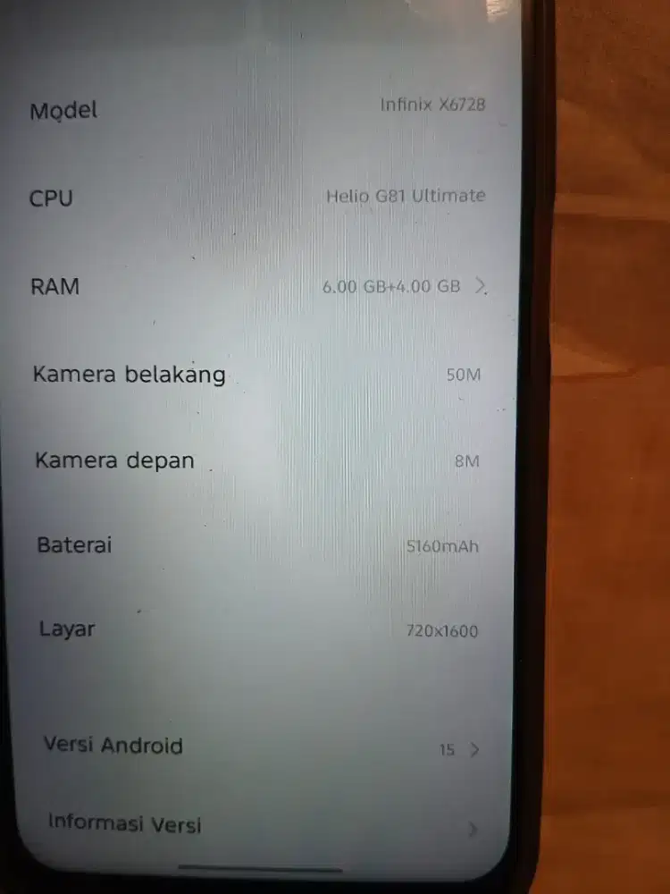 Infinix hot 60i green