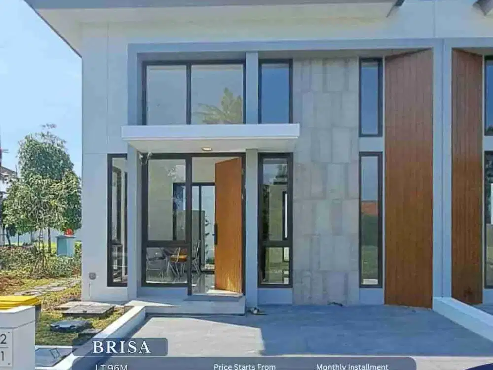 Rumah Modern Tropical Tipe Brica Cluster Fresco Citra Raya Cikupa