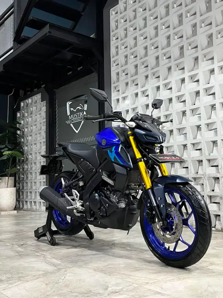 Terawat‼️Yamaha MT15 2022 Blue. KM 27rb. DANNY Mustika Motor Sulfat