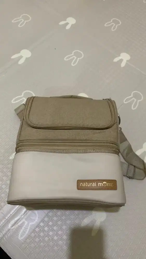 JUAL COOLER BAG NATURAL MOMS