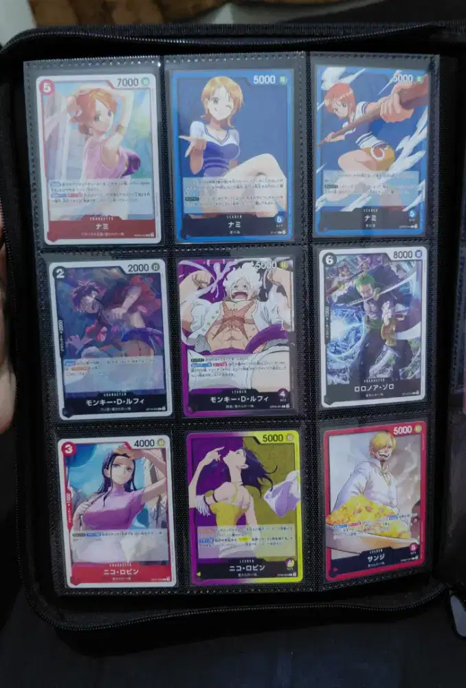 Kartu One Piece 15 Card TCG Luffy Nami Zoro Sanji Nico Robin