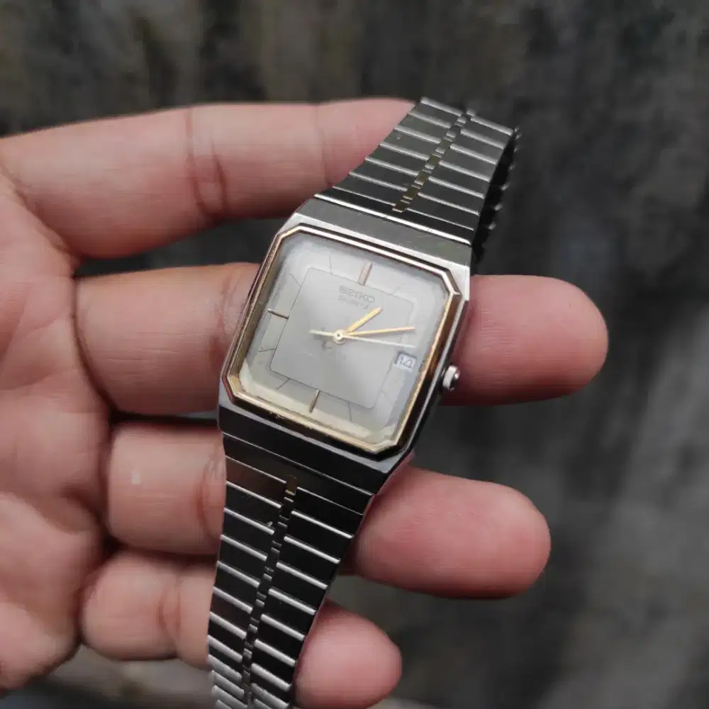 Seiko tank duo tone Japan vintage