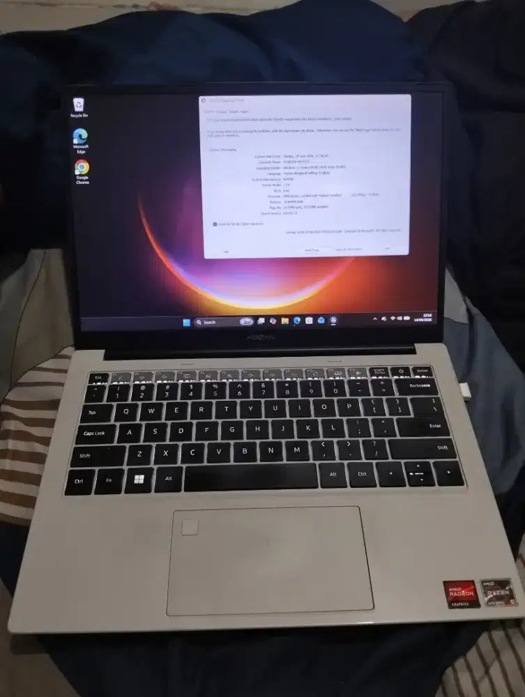 Advan Workplus ryzen 5 6600H 16/512 siap pakai
