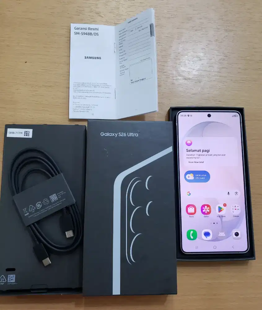 Samsung Galaxy S26 Ultra 12/512GB White Dual Sim 5G SEIN baru 2 Minggu