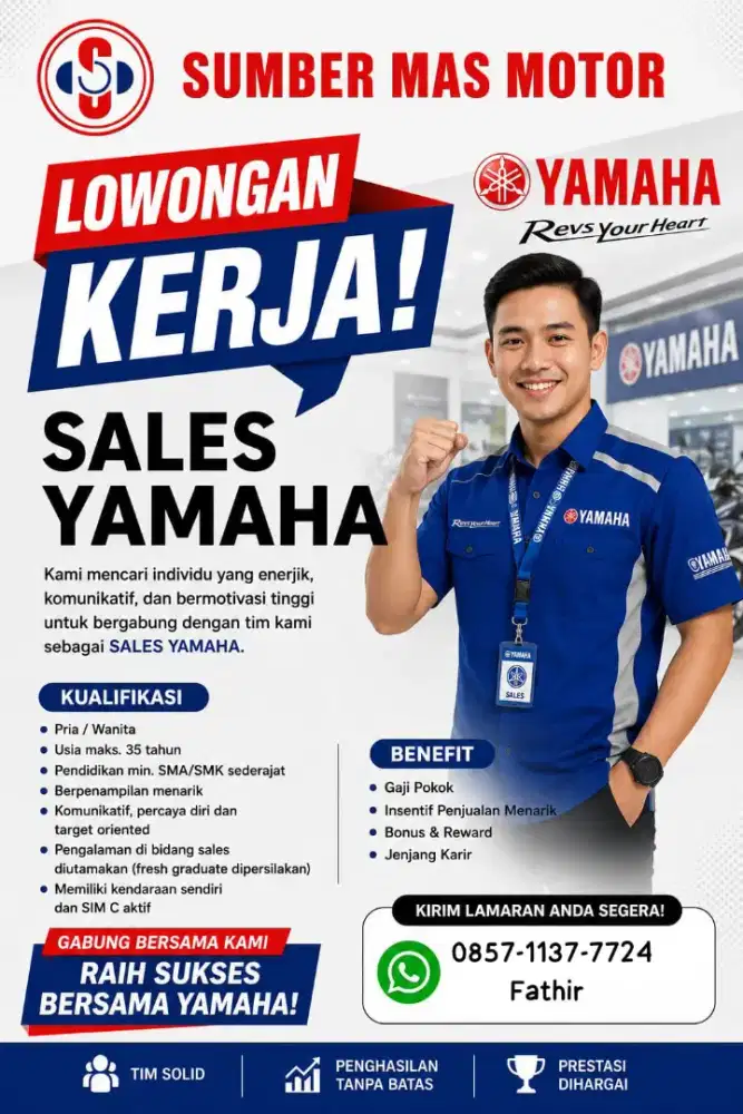 Dibutuhkan sales marketing