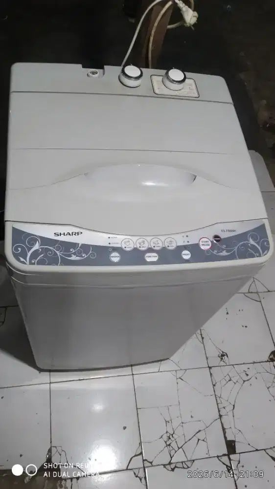 mesin cuci 1 tabung manual Merek Sharp