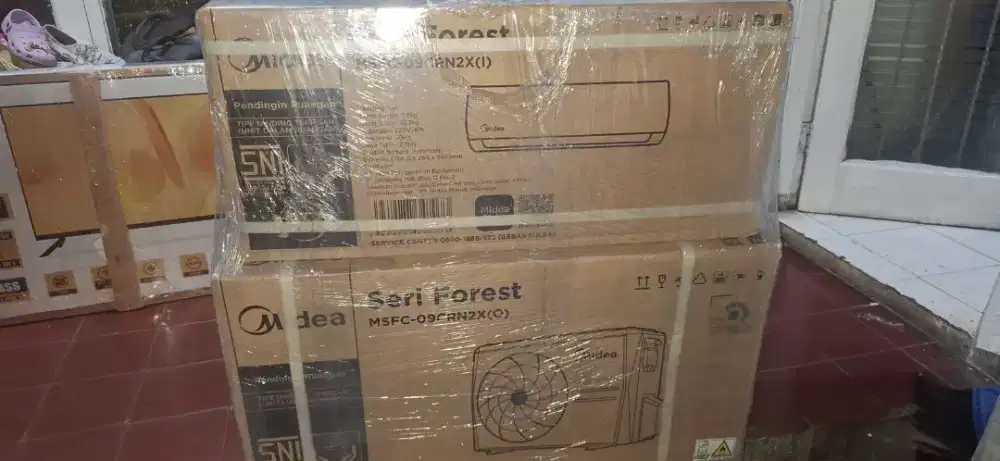 AC MIDEA 1PK LENGKAP DENGAN PIPA BARANG BARU