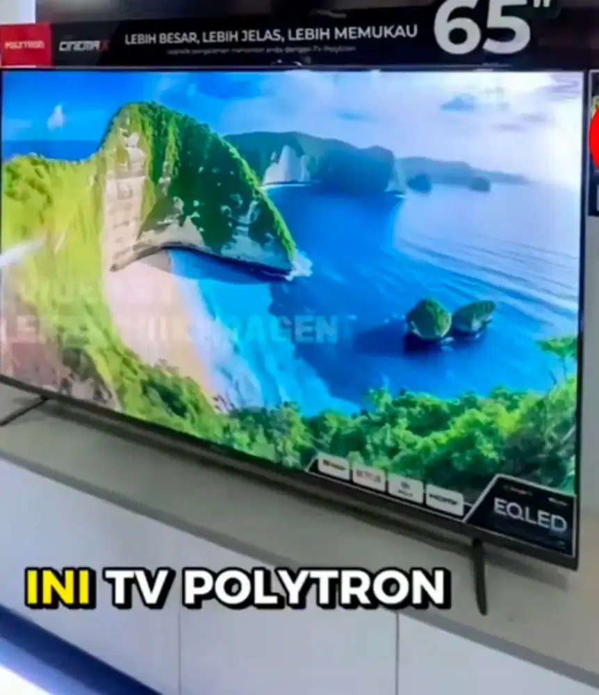 CASH OR KREDIT GOOGLE TV POLYTRON 4K 65 INCH