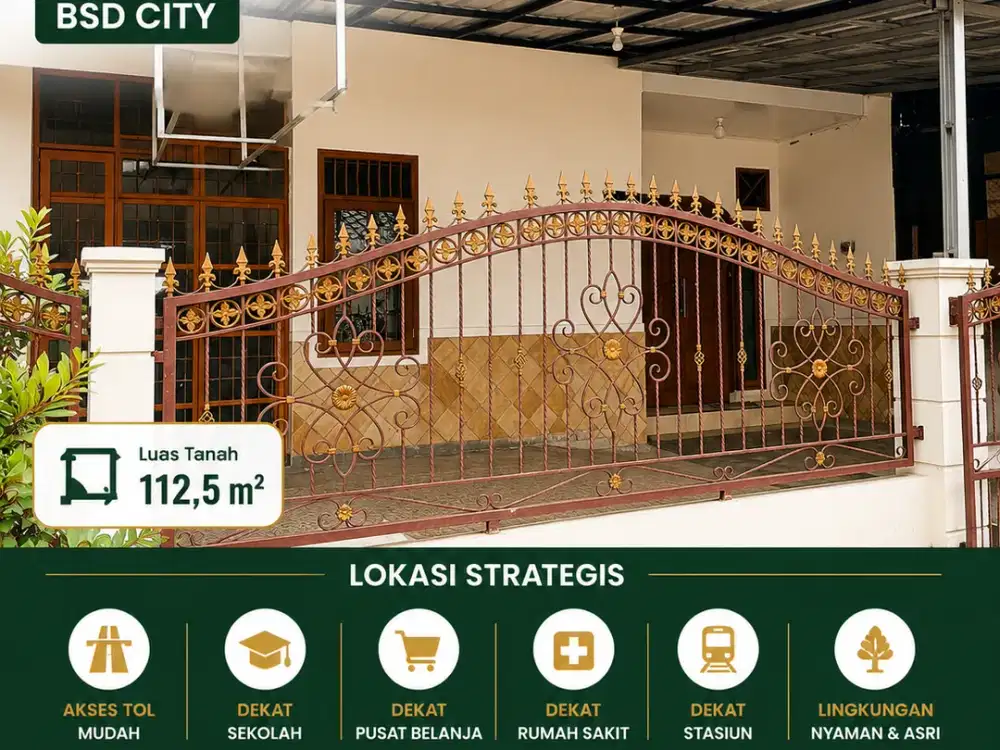 DISEWAKAN rumah siap huni di GRIYA LOKA BSD CITY