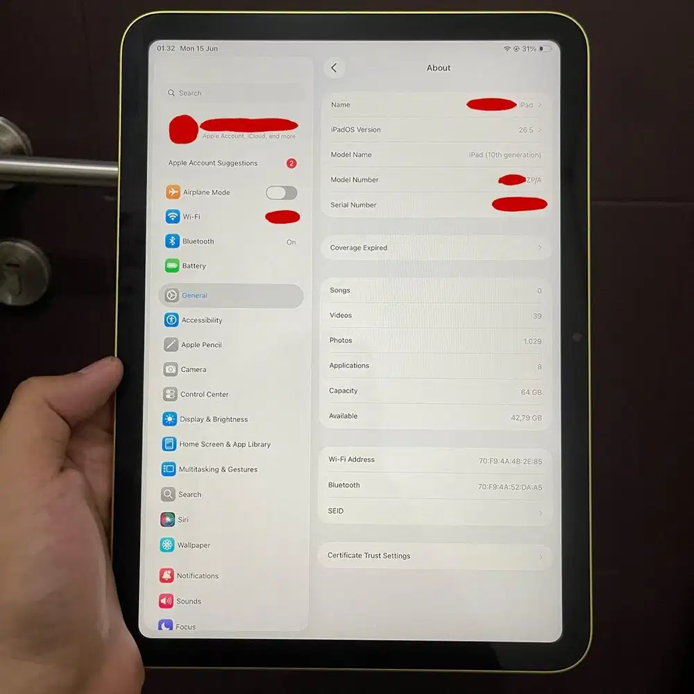 Ipad 10 ipad gen 10 64gb wifi