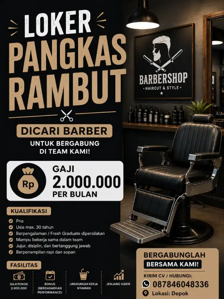 LOWONGAN KERJA BARBERMAN