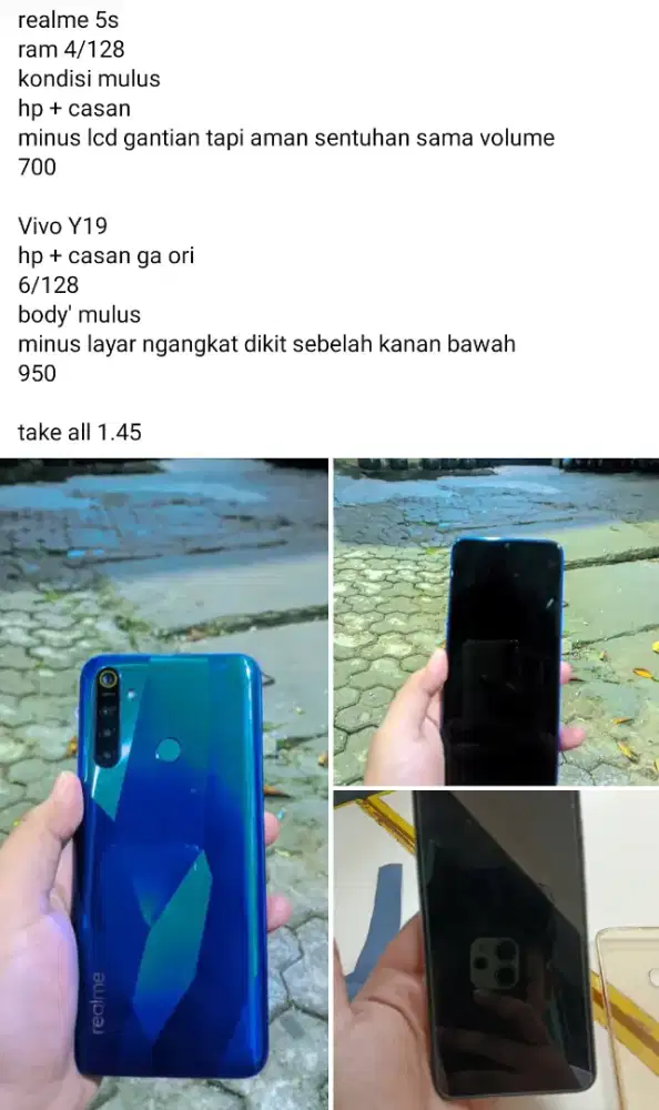 Realme 5s + Vivo Y19